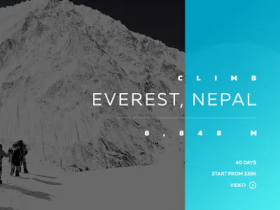 Landing Page Design animation app branding concept design dribbble everest grid icon illustration landing page photoshop responsive typography ui ux vector web web design