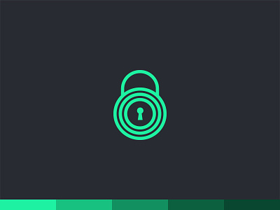 Lock Icon + Color Scheme branding color design dribbble green icon iconography illustration illustrator lock locked logo photoshop scheme shapes simple symbol typography ui vector