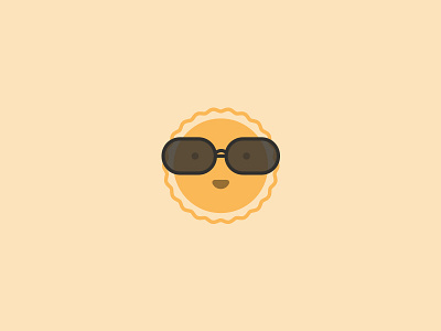 Sun Character Design cartoon character design designer dribbble flat glasses graphic hipster illustration illustrator logo logomark logotype photoshop planet simple sun typography vector