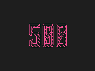 500 Dribbble Followers 500 bevel design designer dribbble followers graphic graphicdesign illustration illustrator logo logodesign logomark logotype number photoshop profile simple symbol typography