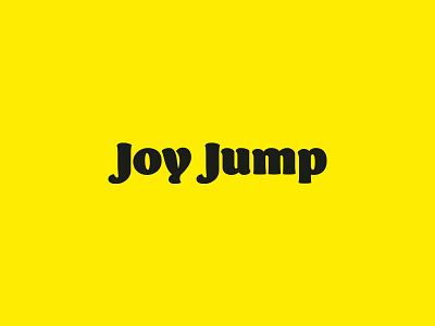 Joy Jump Typography branding design designer dribbble graphic graphicdesign illustrator joy jump letter logodesign logomark logotype mark photoshop simple sport sport branding typography vector