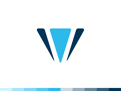 V + Diamond Logo Design blue branding design designer dribbble graphic icon illustration illustrator logo logo template logomark logotype photoshop shapes simple typography v vector web