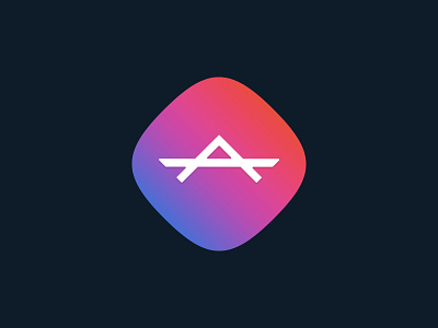 Abstract "A" Logo & Icon Concept Design app branding design designer flat graphic icon illustration illustrator logo logodesign photoshop shapes simple type ui ux vector web website