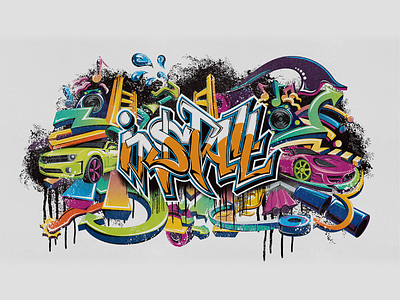 Graffiti - Install - Part 2 design illustration illustrator photoshop typography vector