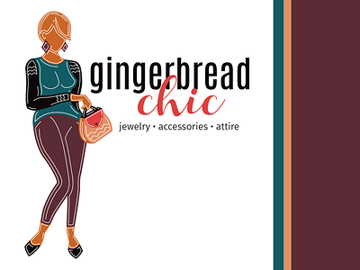 Gingerbread Chic design illustration illustrator logo typography vector