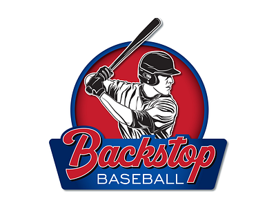 Backstop Baseball Logo Design design graphic design illustration illustrator logo typography vector