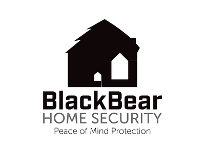 Black Bear Home Security design illustration illustrator logo typography vector