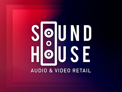 Sound House - Logo branding design illustrator logo typography vector