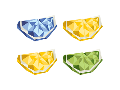 Lemon - Low Poly design illustration illustrator vector