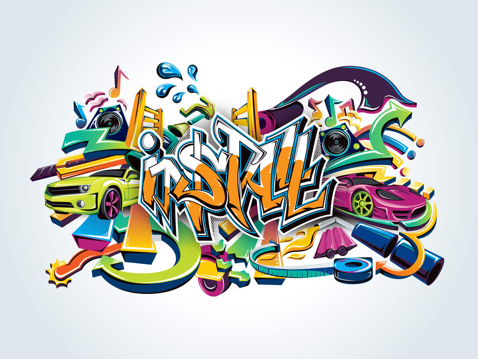 Install Graffiti Art By Rachael Hollis On Dribbble