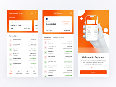 Payoneer Mobile App - Concept