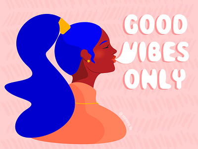 Good Vibes Only design illustration illustrator quick practice vector