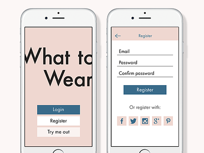 Fashion App - WIP app fashion ios iphone login register