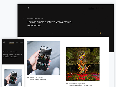 Portfolio clean landing minimal page portfolio responsive ui ux web webpage website