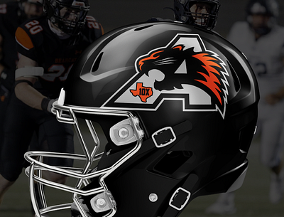 Aledo Bearcat Helmet Concept aledo bearcat football helmet logo design