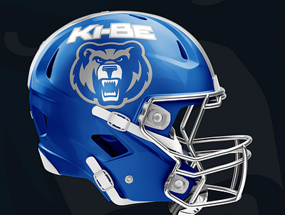 Ki-Be Bears Original Logo football helmet