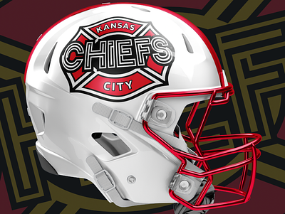Kansas City Chiefs Rebrand Concept chiefs children football football logo helmet kc