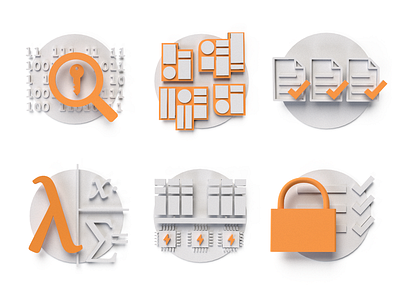 Brochure Icons 3d icons illustration print