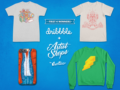 First 4 Winners from our current Artist Shops Playoff