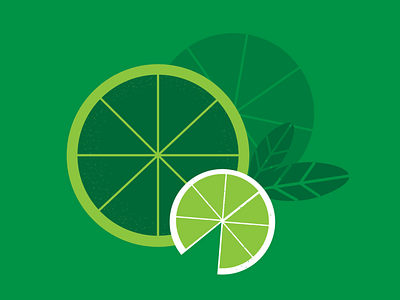 Lemon Lime design icon illustration logo
