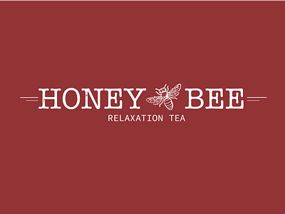 Honey Bee Tea graphicdesign illustration typography