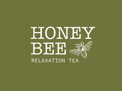 Honey Bee Tea graphicdesign illustration logo typography