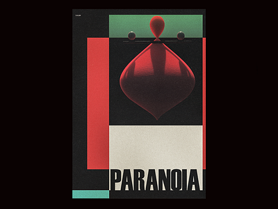 Paranoia 3d contemporary design poster surrealism