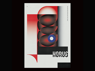 Horus contemporary graphic graphicdesign poster poster a day surrealist