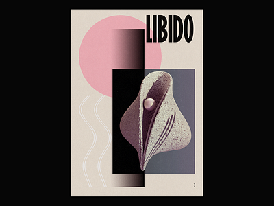 Libido c4d cinema 4d contemporary design graphic minimalist poster surrealism warm