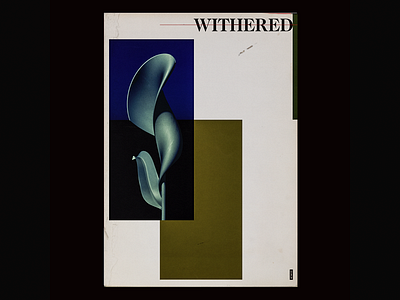 withered design editorial experimental graphic graphicdesign poster retro surreal