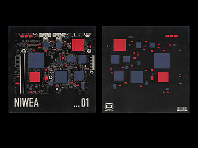 Niwea - "01" alternative album cover album albumart albumcover contemporary design graphic graphicdesign minimal music