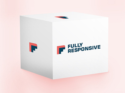 Logo Design - Fully Responsive blocks blue branding flat design fr fully illustration logo design red responsive vector web development