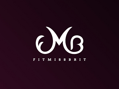 Logo Design - Fit Miss Brit branding design feminine fitness illustration initial logo logo vector women