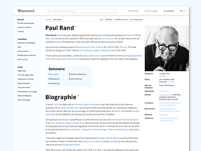 Wikipedia Redesign - Paul Rand