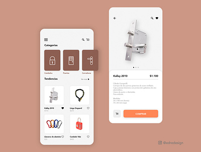 Ecommerce App prototype app ecommerce app ecommerce design locksmith shop ui