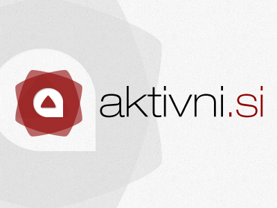 Aktivni logo active logo minimal red redesign website