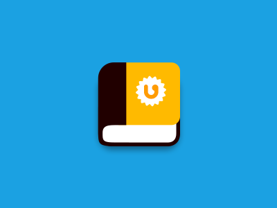 Flat icon for Shool book app flat icon mobile windows 8