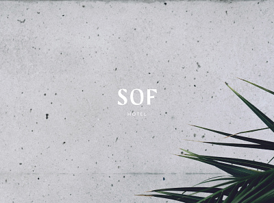 SOF Hotel Logo design branding design logo typography