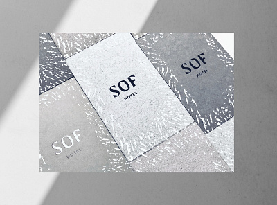 SOF Hotel Business Card brand identity branding business card business card design design logo logotype stationery typography