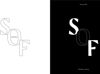 SOF Hotel brand identity branding logo logotype stationery typography