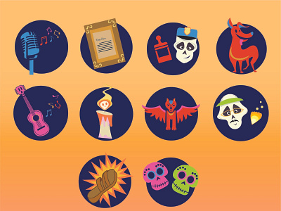 Disney Coco Icons