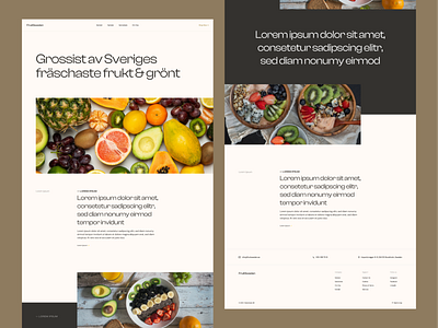 FruitSweden - Fruits Delivery Company Landing Page