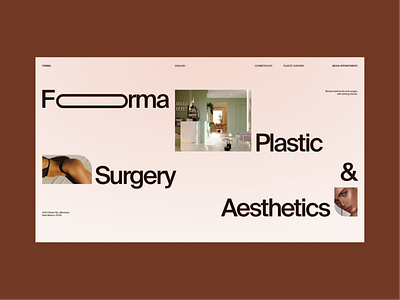 Forma - Plastic Surgery & Aesthetics Clinic Landing Page clean clinic design landing landing page minimal surgery ui ux web web design