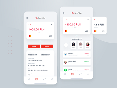 Pekao Banking App Concept app bank banking design finance minimal ui ux