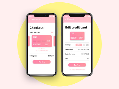 Credit Card Checkout - Daily UI #002 credit card credit card checkout credit card design credit card form dailyui design minimal ui ux web