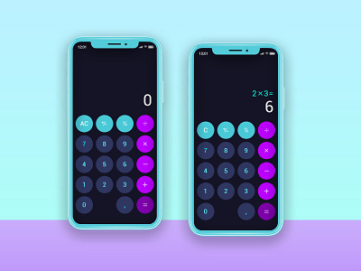 Calculator - Daily UI #004 app calculator calculator design daily ui daily ui 004 dailyui design flat design flatdesign ui ux