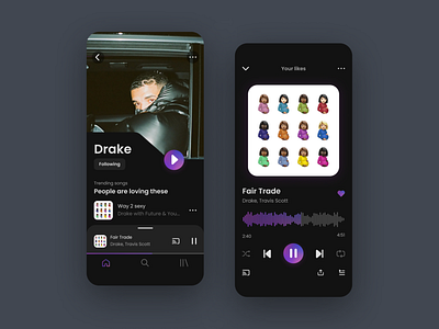 Music Player mobile app - Daily UI #009