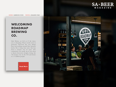 Welcoming Roadmap Brewing Co. branding design sabeermag san antonio typography