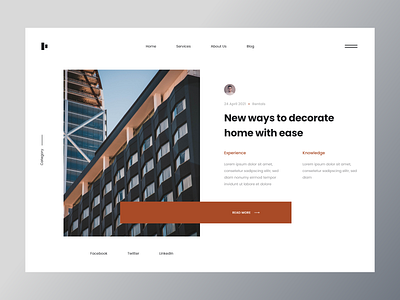 Industrial / Architect - Website concept