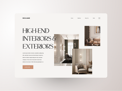 LUXURY APARTAMENTS WEBSITE architecture clean design furniture gold hotel luxury minimal real estate ui ux web